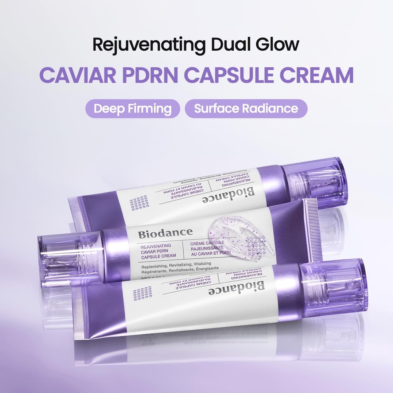 BIODANCE Rejuvenating Caviar PDRN Capsule Cream, Hydrating Face Moisturizer with Caviar Salmon DNA PDRN, Korean Skin Care, Self Care Gifts for Women | 1.69 fl. oz.